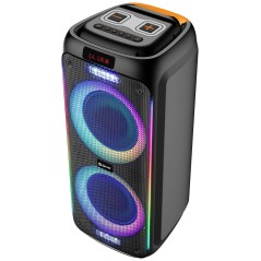 "DENVER TSP-456 Portable Party Speaker - Powerful Sound, Stylish Black Design"
